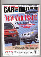 Car and Driver <BR>October 2001 Vol.47 No.4